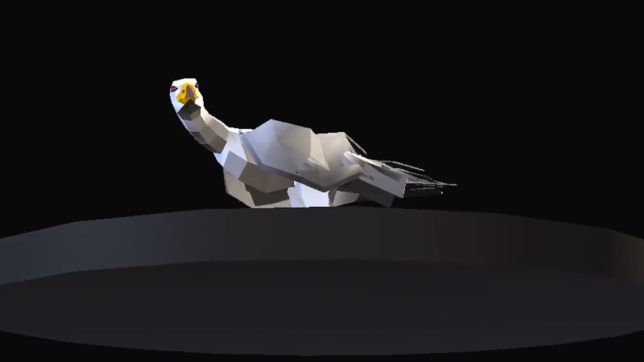 Teratorn, the game's model on a turntable